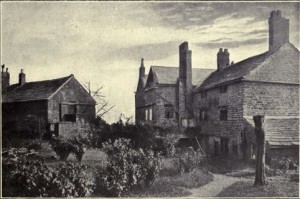 Oldham: Back of Chamber Hall showing old Barn